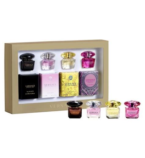 versace women's miniature collection|Versace mini perfume set boots.